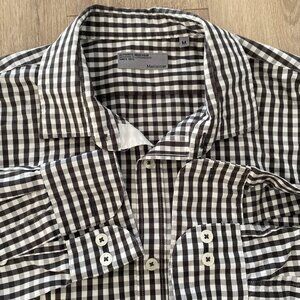 Matinique Mathos Gingham Check Shirt Black & White (Men’s M)
